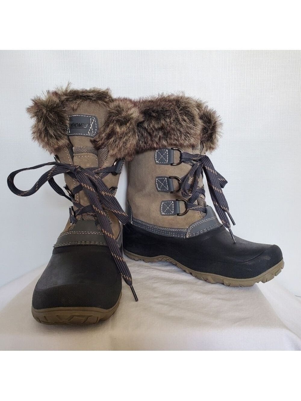 KHOMBU 'SLOPE' BOOTS RAIN SNOW WINTER WATERPROOF WOMENS (8)
